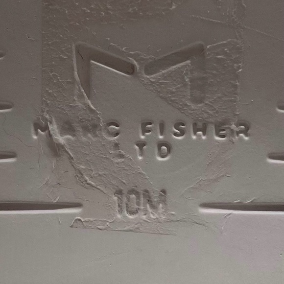 Marc Fisher Womens Sandals Size 10 Quint Black Suede Platform Slingback Chunky - Picture 8 of 10